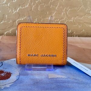 Marc Jacobs Leather Burnt Orange Bifold Wallet NWT